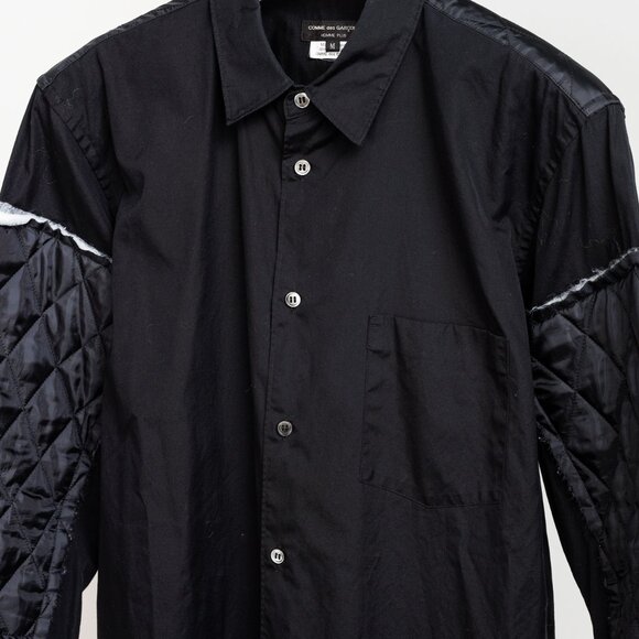 Comme Des Garçons Homme Plus 2017 Black Quilting Button Up Shirt - Picture 3 of 12